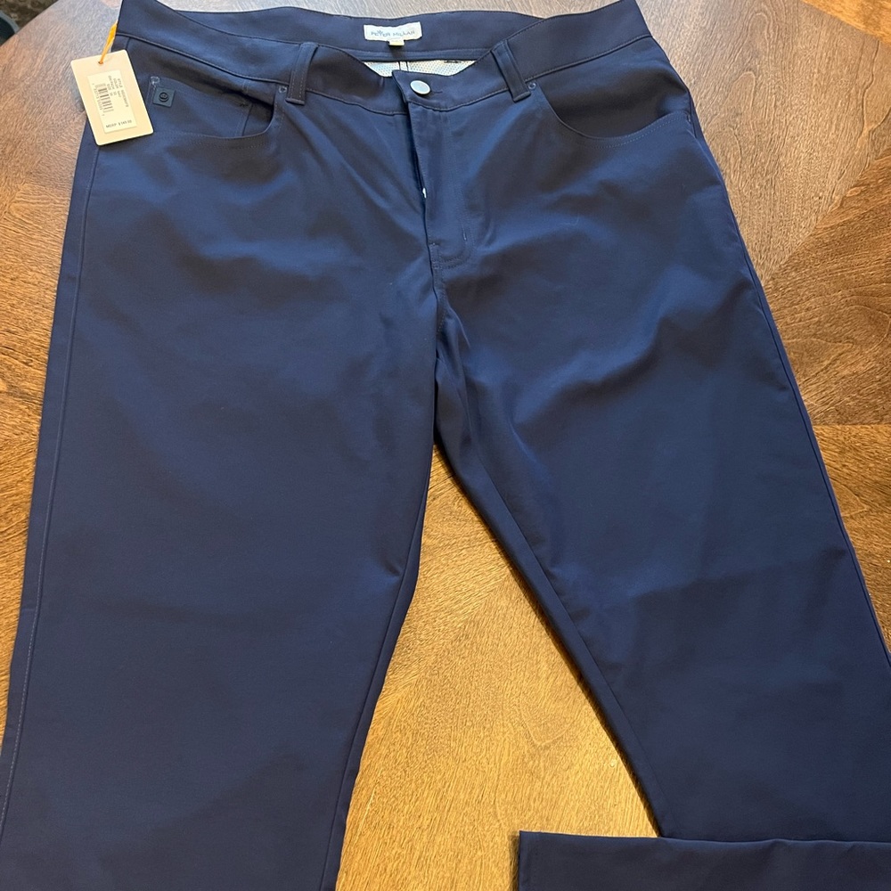 NWT Navy blue Peter Millar Golf Pants 36x32